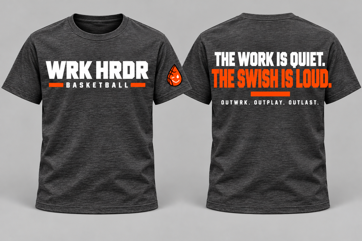 WRK HRDR Basketball "The Swish is Loud" Tee - Adult & Kids
