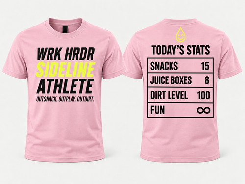 Kids WRK HRDR Sideline Athlete Tee