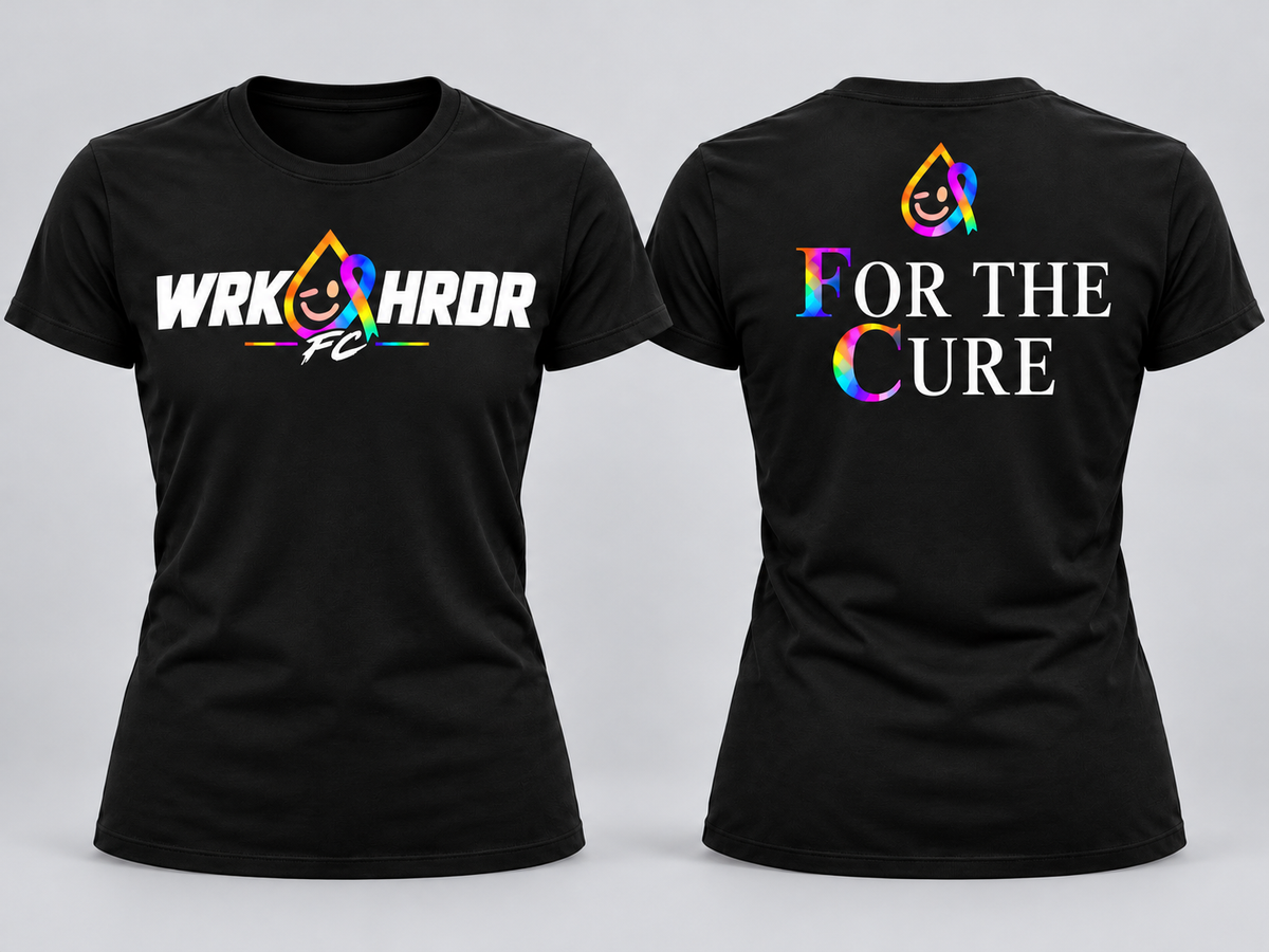 WRK HRDR FC "For The Cure" Tee - Adults & Kids