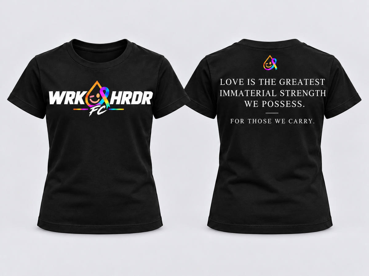 WRK HRDR FC "For Those We Carry" Tee - Adults & Kids