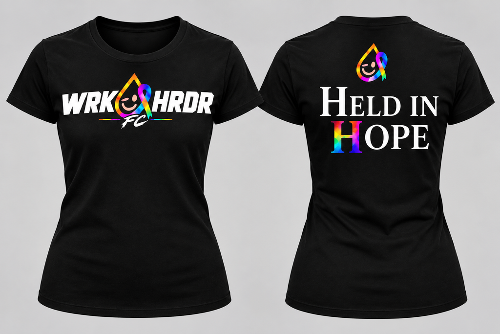 WRK HRDR FC "Held in Hope" Tee - Adults & Kids