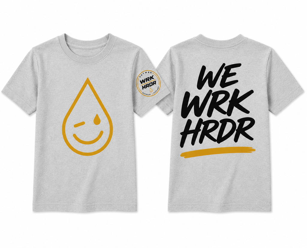 Kids WE WRK HRDR Every day Tee