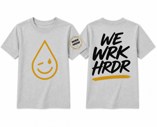 Kids WE WRK HRDR Every day Tee
