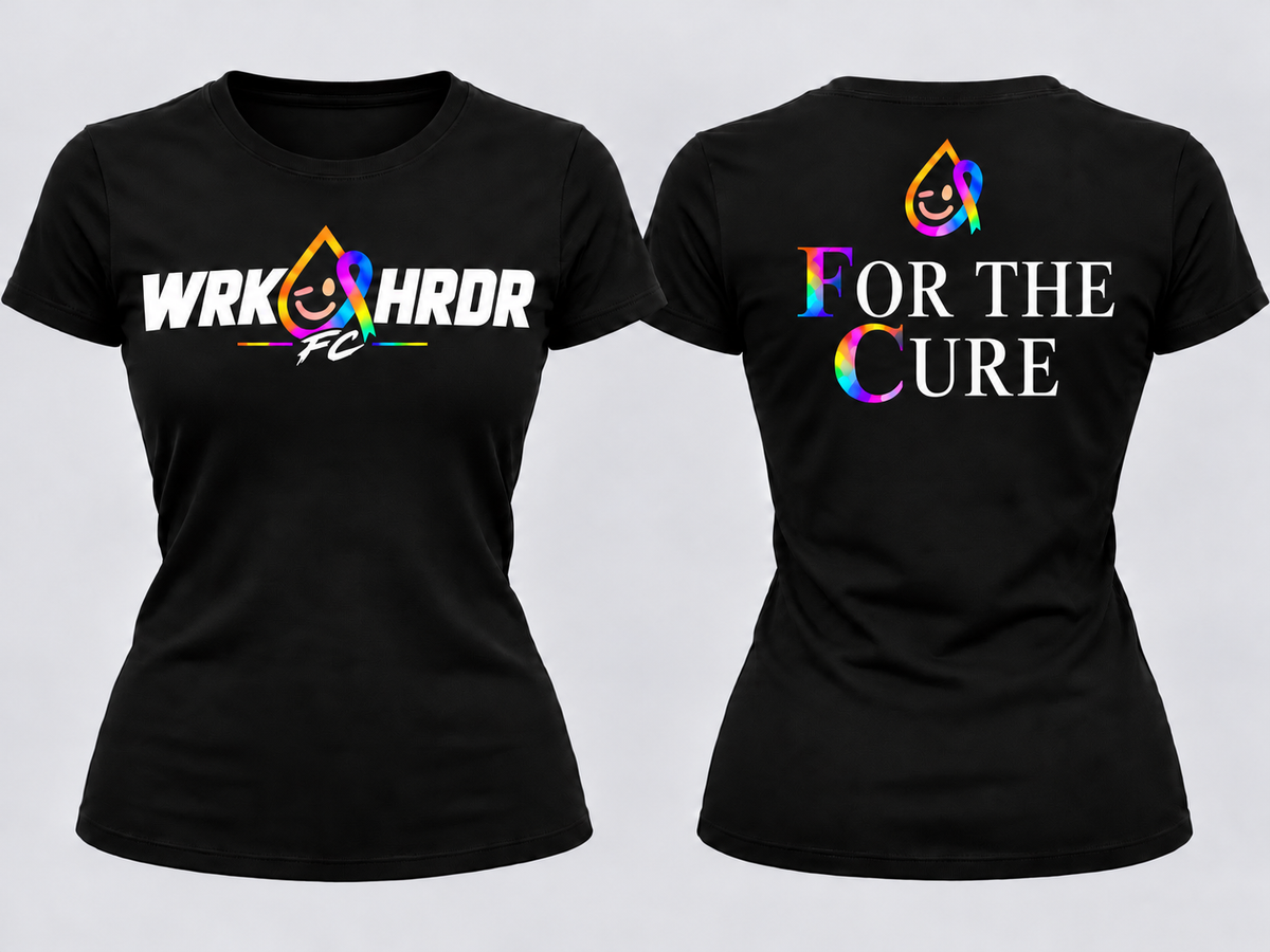 WRK HRDR FC "For The Cure" Tee - Adults & Kids