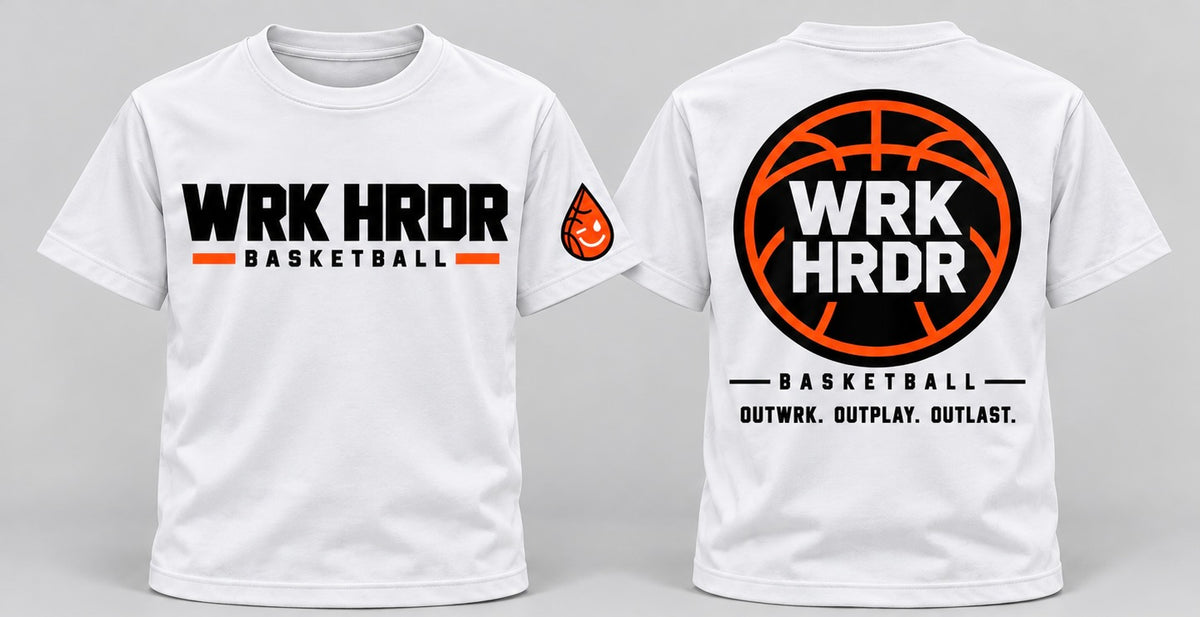 WRK HRDR Basketball Tee - Adults & Kids