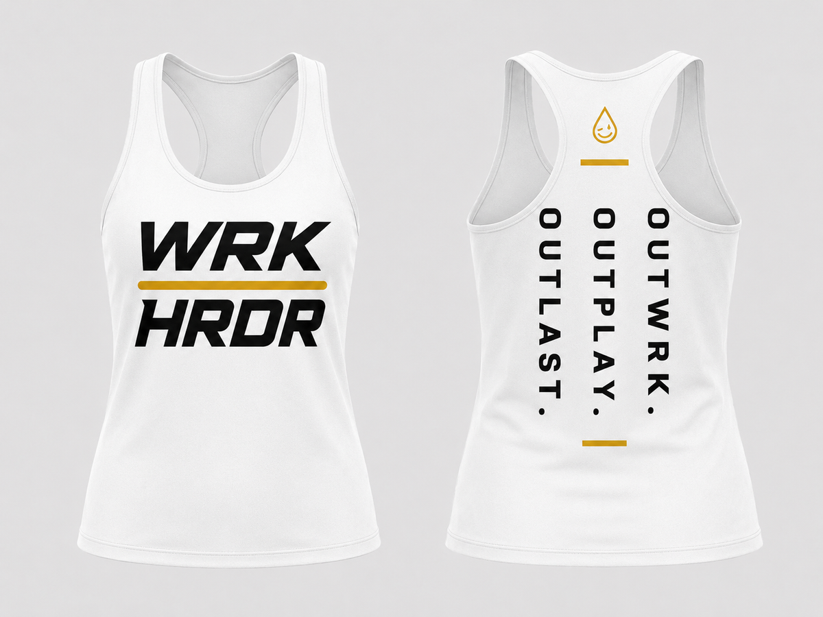 Women OUTWRK. OUTPLAY. OUTLAST. Everyday Racerback Tank