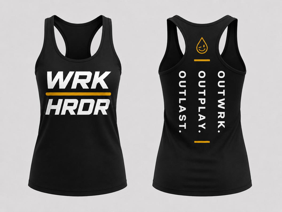 Women OUTWRK. OUTPLAY. OUTLAST. Everyday Racerback Tank